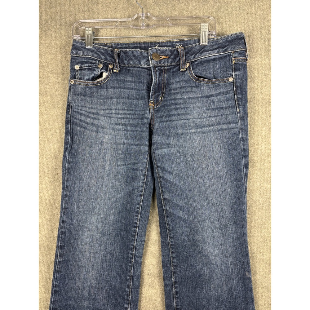 American Eagle Favorite Boyfriend Fit Stretch Jeans Medium Wash 8 Blue - Picture 2 of 10